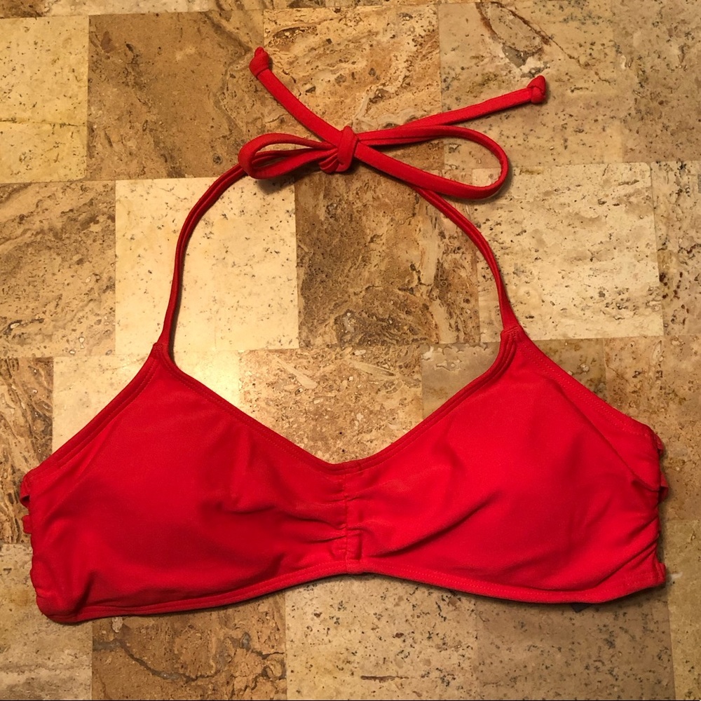 Aerie Halter Tie Bikini Top
